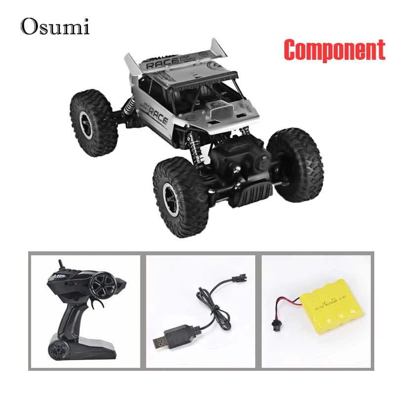 1:18 мальчик игрушка радиоуправляемая машина 2,4G 4WD 4X4 сплав багги Модель RC альпинистский автомобиль Bigfoot высокая скорость гоночный автомобиль раскладушка дрейф внедорожник