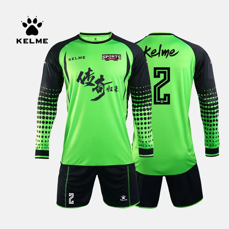 KELME Custom Football Jerseys Goalkeeper Jersey Men Long Sleeve