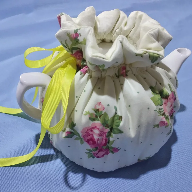 1pc Cotton Vintage Floral Teapots Dust Cover Tea Cosy Kettle Cover Insulation and Keep Warm For Home Teaware Accessories LBS
