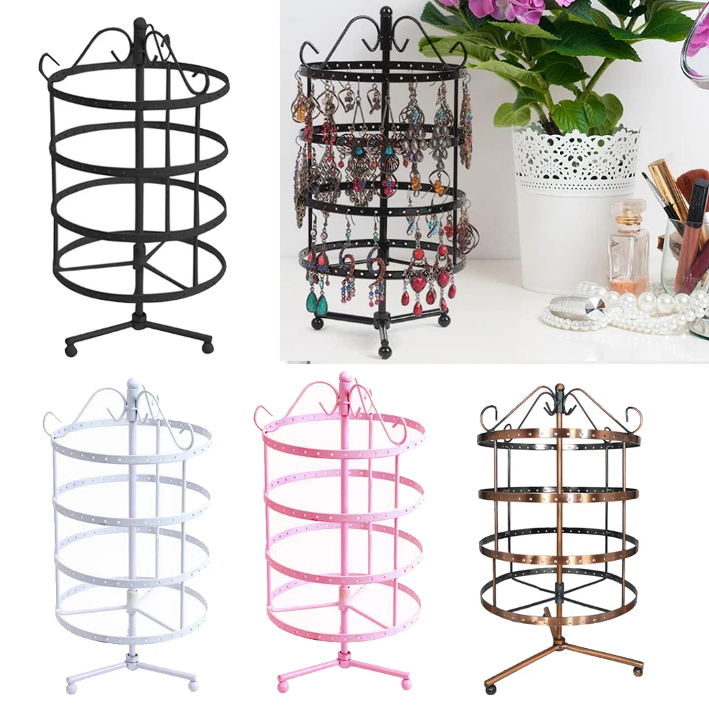 Rotating Earring Display 144 Holes Jewelry Organizer Holder  Tree Rack