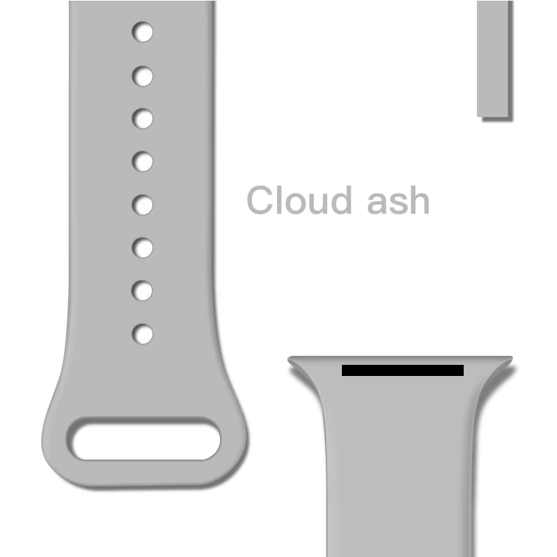 Ремешок для часов Apple Watch Band 38 мм 40 мм 42 мм 44 мм с двойной пряжкой резиновые силиконовые часы ремешок для Apple Watch Series 4 3 2 1