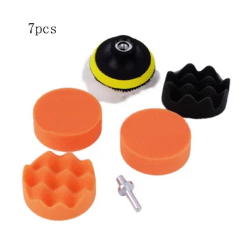 

Buffing Pad Set Thread 3 inch Auto Car Polishing pad Kit for Car Polisher + Drill Adaptor M10 Power Tools accessories