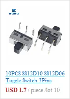 1pcs ~ 10pcs egbo rot schwarz weiß 20mm ein/aus runder Kippschalter 6a/250vac 10a 125vac Kunststoff-Druckknopf schalter KCD1-105 – Detail 8