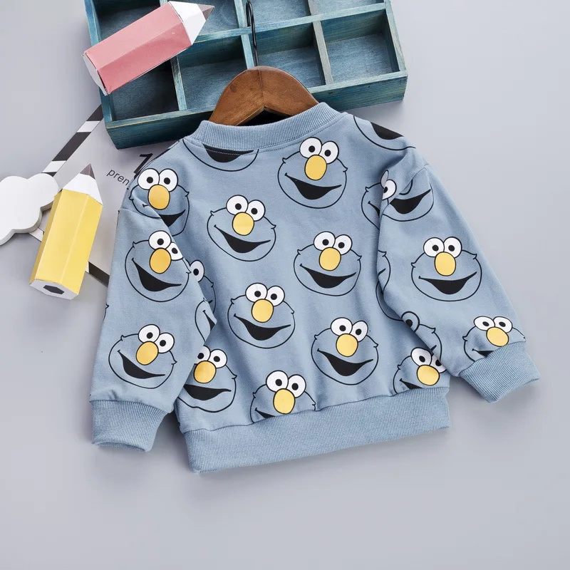 Модный пуловер для малышей Осенние толстовки с рисунком мальчиков Мягкий Топ