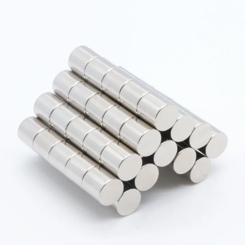 100 шт. 8x8 мм супер сильный, мощный магнитный Редкоземельные неодимовые магниты N35 Round 8*8 мм круглый постоянный магнит на холодильник