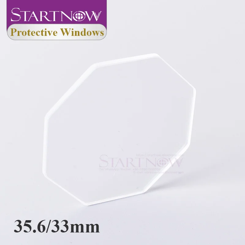 100 Uds ventanas protectoras 30*5mm lente óptica sílice fundida de