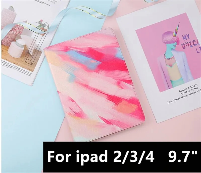 234 Для iPad / 9,7 чехол pro мягкая задняя крышка Мрамор из искусственной кожи смарт-Обложка для планшета для apple iPad 2/3/4 чехол 9," 5/6 Air 2 1 iPad Air 3 Pro 10,5/11" iPad Mini 1/2 /3/4/5 - Цвет: 234