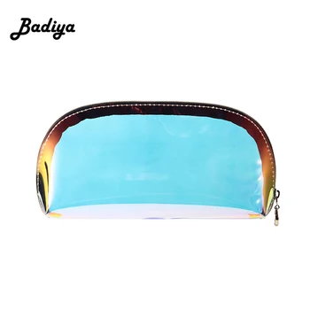 

2020 Fashion Laser Cosmetic Bag Women TPU Transparent Makeup Case Zipper Travel Portable Wash Cosmetic Pouch Ladies Beauty Case