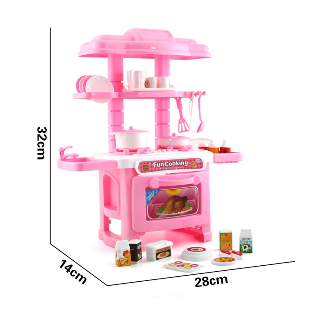 1 Set Children's Play House Toys Girl Cutlery Set Baby Toys Kitchen Cooking Simulation Pretend To Play Kitchen Model