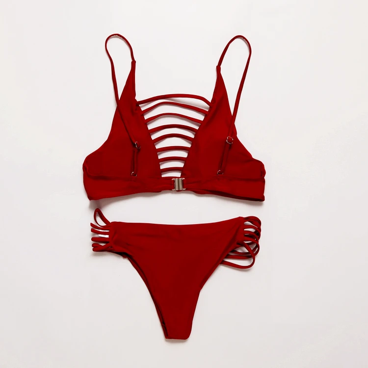 Стринги бикини купальник Мягкий Maillot-De-Bain полый женский купальник мини бикини сексуальный