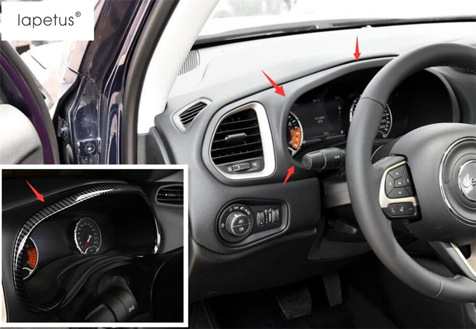 Lapetus аксессуары подходят для Jeep Renegade- приборная панель приборной панели автомобиля рамка формовочная крышка комплект отделка/ABS