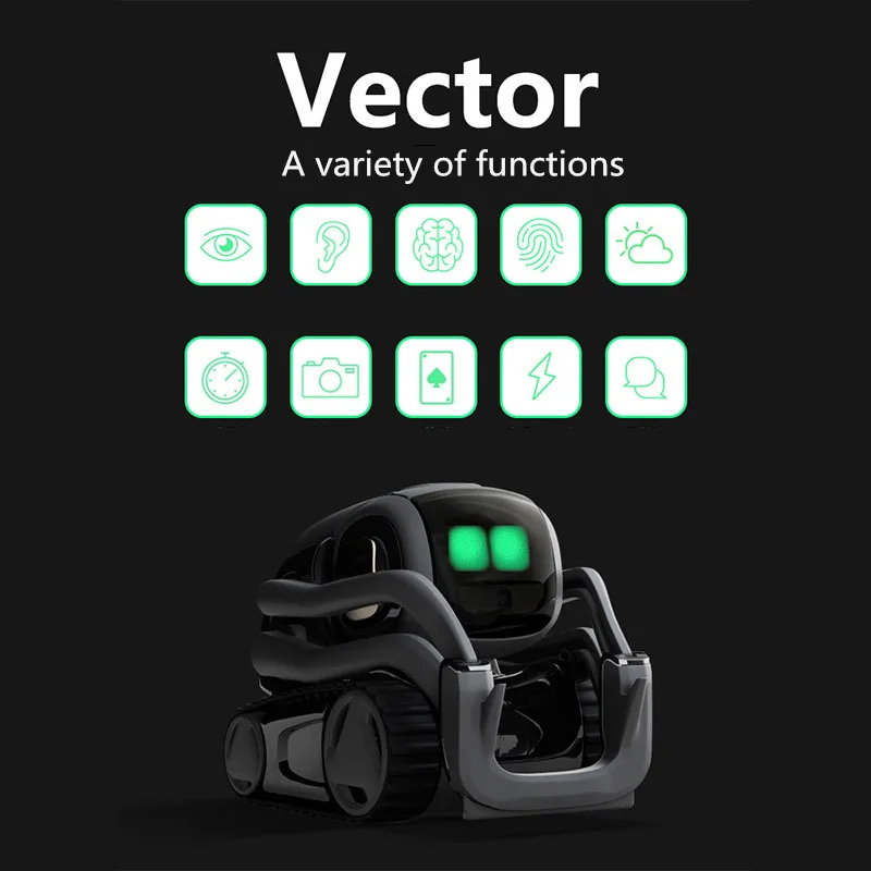 Juguetes de inteligencia Artificial, Robot de Vector para niños chicos cumpleaños, regalo, juguetes de Interacción de voz inteligentes, educación temprana para niños - 3