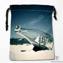 Пользовательские печати сообщения-бутылки-сумки для покупок на шнурках дорожный мешочек для хранения плавать Пешие прогулки игрушка сумка унисекс мульти Size19-01-04-61