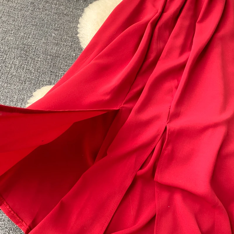 Neploe Dress Women Fashion Square Collar Spaghetti Strap Ladies Vestidos Summer 2020 Elegant Slim Waist Female Dresses 1C916