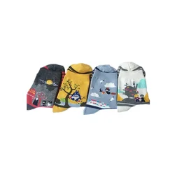 Wholesale Japanese Hayao Miyazaki Women Ankle Sock Totoro Striped Pattern Cotton Tube Girl Student Socks