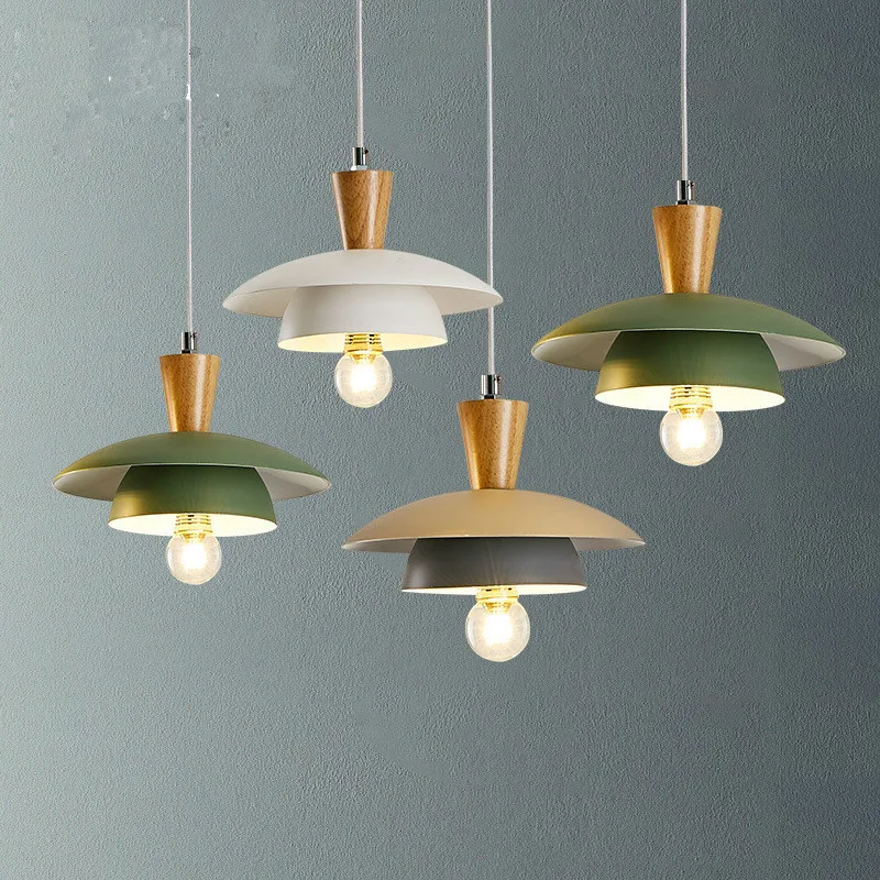 

Scandinavian Creative Macaron Ins Hanging Light Fixture Modern Restaurant Table Lustre Pendant Lights Home Decor Indoor Lighting