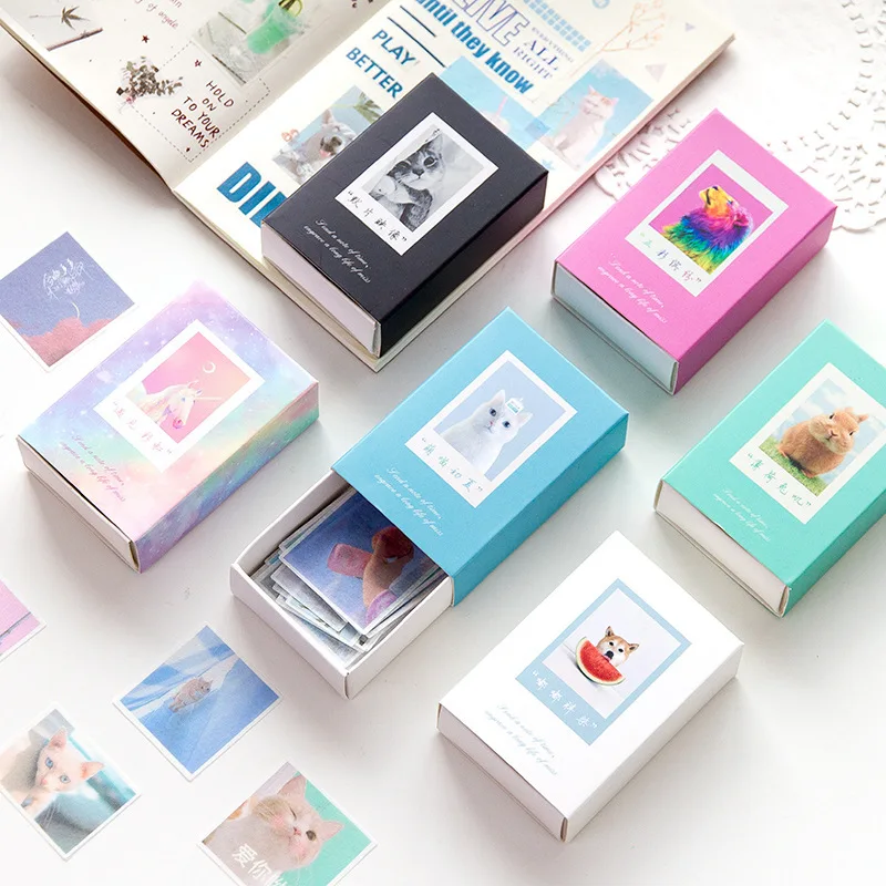 120pcs Colorful cute font b pet b font series Bullet Journal Decorative Washi Stickers Scrapbooking Stick