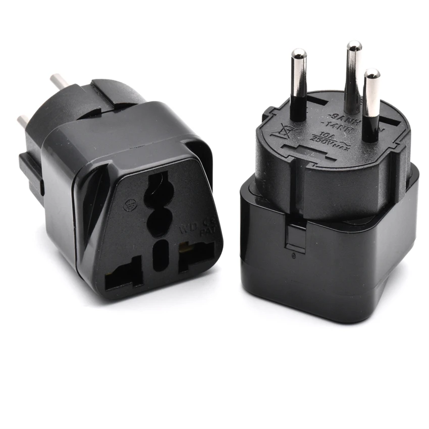 Pack5UniversaltoIsraeliElectricalPlugAdapterMultiOutletAC100