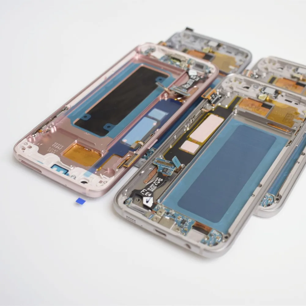 Для samsung Galaxy S7 Edge ЖК-дисплей сенсорный экран дигитайзер с рамкой запасные части Протестировано для S7Edge G935 G935F lcd s