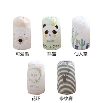 

New Simple Cloest Organizer 1 Pcs Durable Storabe Bag Quilt Blnket Sock Stuff Container Portable Folding Closet Tidy Case