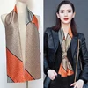 Choice Long Small Women Silk Scarf Tie Decorated Professional Neck Cover Multi-functional Tin Spring Travel Ladies Neckerchiefs 4
