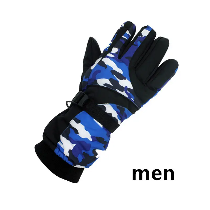 5 водонепроницаемый слой взрослых зимние лыжные перчатки термо флис скейтборд защита рук теплые сноуборд гоночные спортивные лыжные перчатки - Цвет: SRST08M