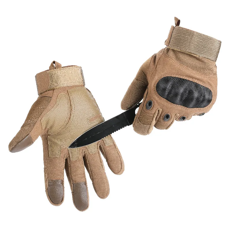 Touch Screen Tactical Gloves Army Military Men Female Gym Fitness  Riding Touchscreen Carbon Fiber Full Finger Men's Gloves