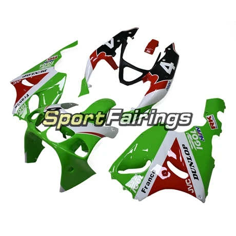 Мотоцикл Кузов для Kawasaki ZX7R 1996 1997 1998 1999 2000 2001 2002 2003 обтекатели ABS Пластик рамы кузова зеленый красный панелей - Цвет: Black Silver