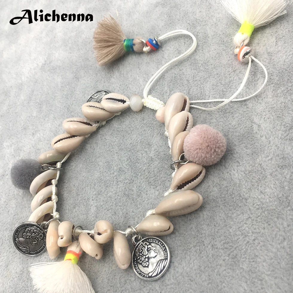 

Bohemian Sea Shell Barefoot Anklets for Women Vintage Seashell Anklet Foot Rope Bracelet Tassel Alloy Beach Ankle Boho Jewelry