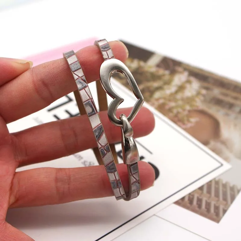 Women Leather Bracelet Simple Blank Design