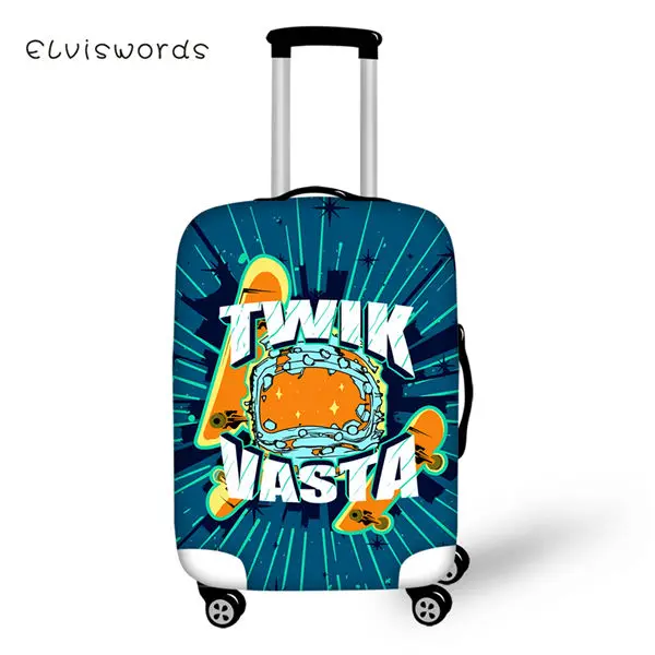 ELVISWORDS эластичный чехол для чемодана Космос астронавт узор Защитная крышка для чемодана водонепроницаемые и пыленепроницаемые дорожные аксессуары - Цвет: CDWX1633LMS
