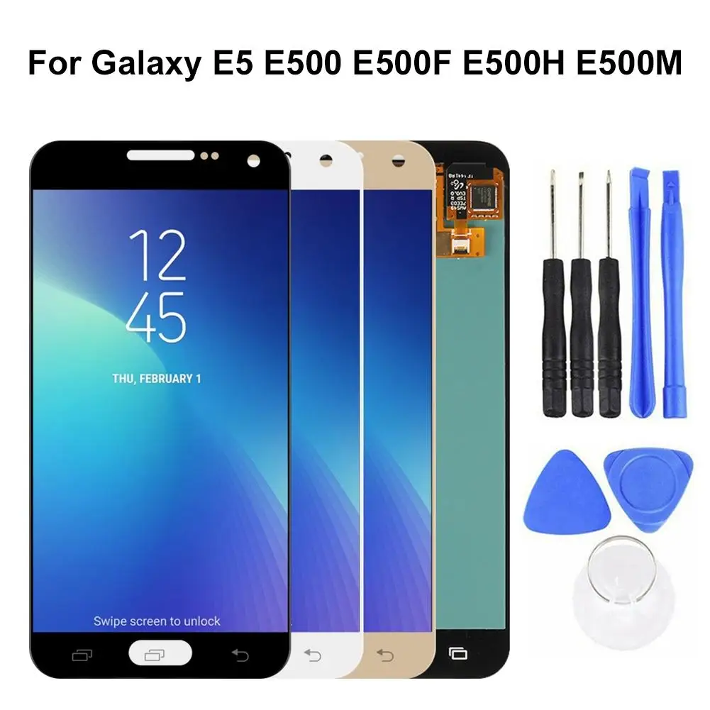 Outer Front LCD Touch Screen Digitizer Replacement Kit for Samsung Galaxy E5 E500 E500F E500H E500M phone Glass | Мобильные телефоны