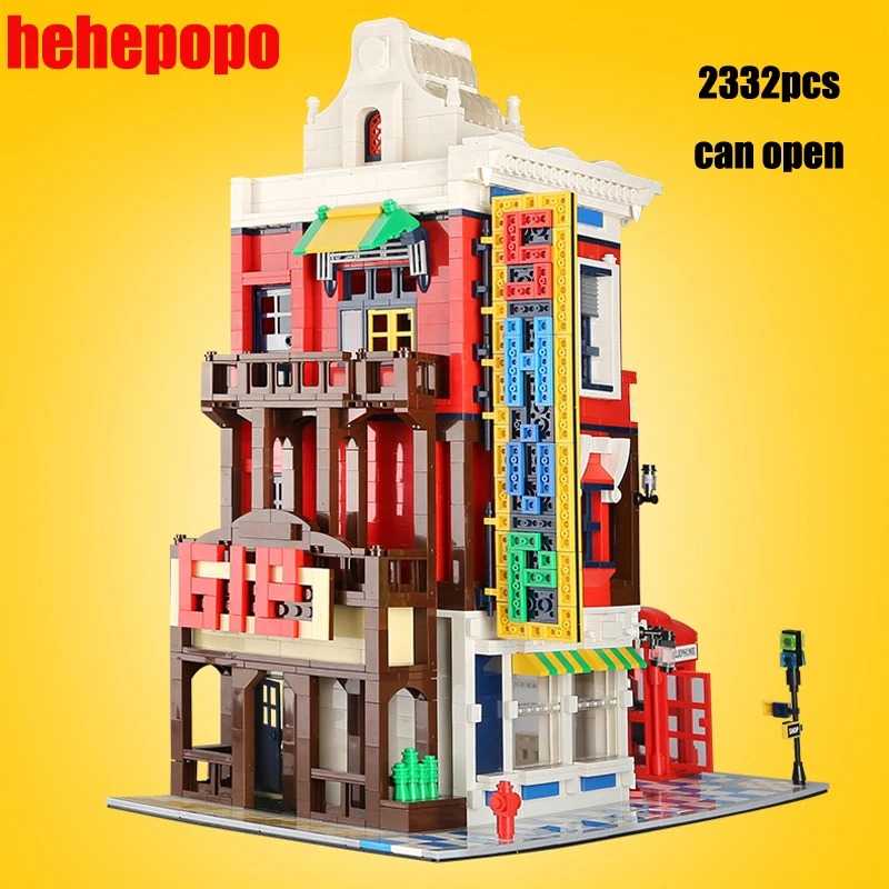 

2000pcs+ Big Size Building Block Architecture Series Model Hotel Building Brick Beautiful House Brinquedos Educational Toys 6311