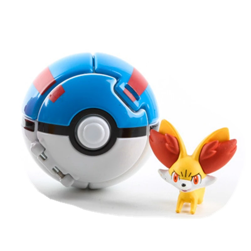 7 см бросок открытый pokebball игрушка+ 1 шт Пикачу Poke Bball Фигурки игрушки