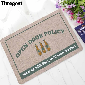 

Rubber Welcome Mat Door Funny Office Floor Mats Thin Doormat Non-slip Floor Rugs Waterproof Home Carpet Yoga Carpet for Exercise