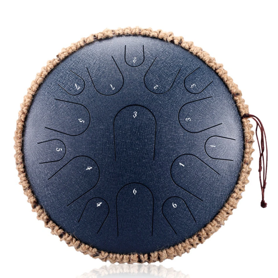 New Steel Tongue Drum 13 Inch 15 Tone Drum Handheld Tank Drum Percussion Instrument Yoga Meditation Beginner Music Lovers Gift Aliexpress