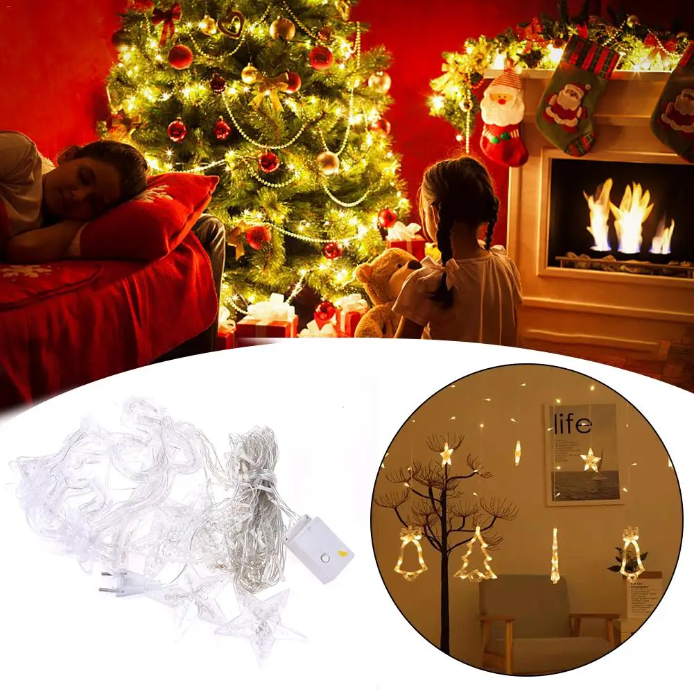 3.5M 8-Function Mode Interior 220V IP44 LED Light String For Christmas Bells Curtain Fairy Tale Wedding Birthday Decoration