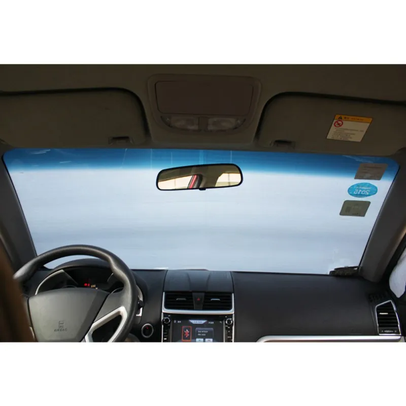 ONEWELL Car Sunshade Front Windshield Snow Frost Sunscreen Insulation Front And Rear Sun Anti-Snow Block 150x70cm