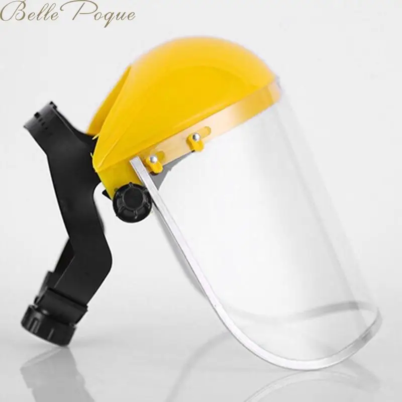 

Anti-Saliva Dustproof MaskTransparent PVC Safety Faces Shields Screen Spare Visors Head Face Respiratory Tract Protection
