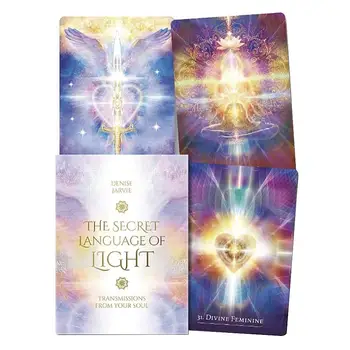 

45pcs TheSecret Language Of Light Oracle Tarot Card Deck Table Board Game Cards Party Divination Fate Oracle Playing Card Games