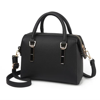 

Black Pu Leather Handbag Women Bags Shoulder Messenger Bag Zipper Luxury Handbags Sequined Satchels Crossbody Bag For Women