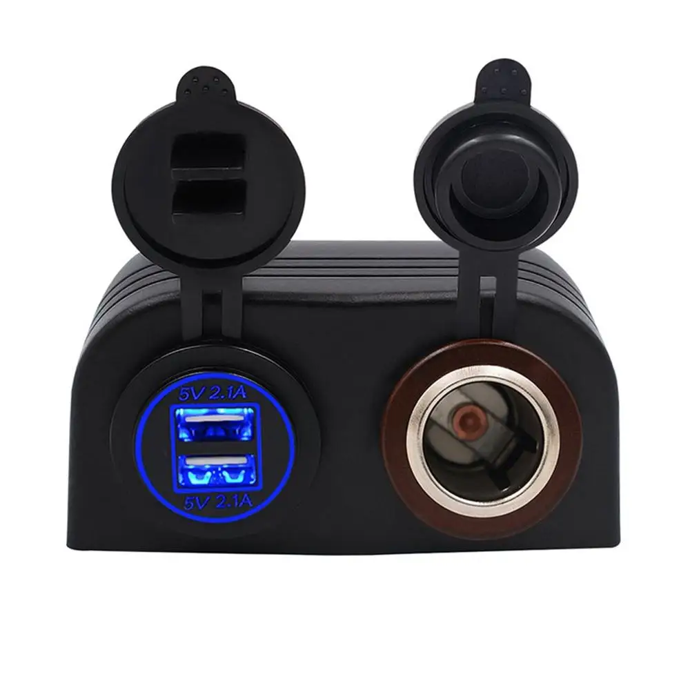 CS-489I1 Автомобиль Мотоцикл Мощность Порты и разъёмы USB адаптер 12 V/24 V пробки прикуривателя автомобиля аксессуары