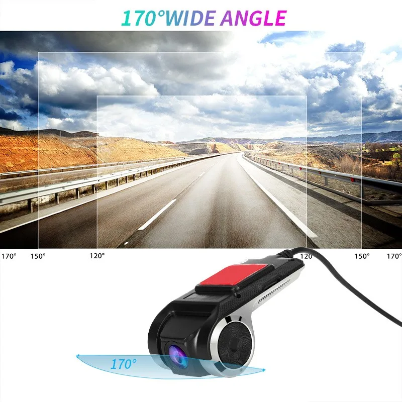 U2 Dash Cam Car DVR Camera Auto Full HD 1080P Video Recorder USB Tachograph Hidden Car Camera Recorder Night Vision Camera