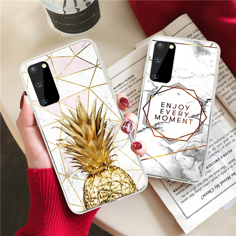 

phone case for Samsung Galaxy S10 S10plus S10lite S9 S7 S9plus Note9 Note8 S8 S20 Luxurious marble pattern silicone shell cover