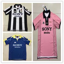 Ювентусея взрослая нашивка Ювентус взрослая футбольная Майка домашняя Роналдо Ретро версия Футбольная рубашка