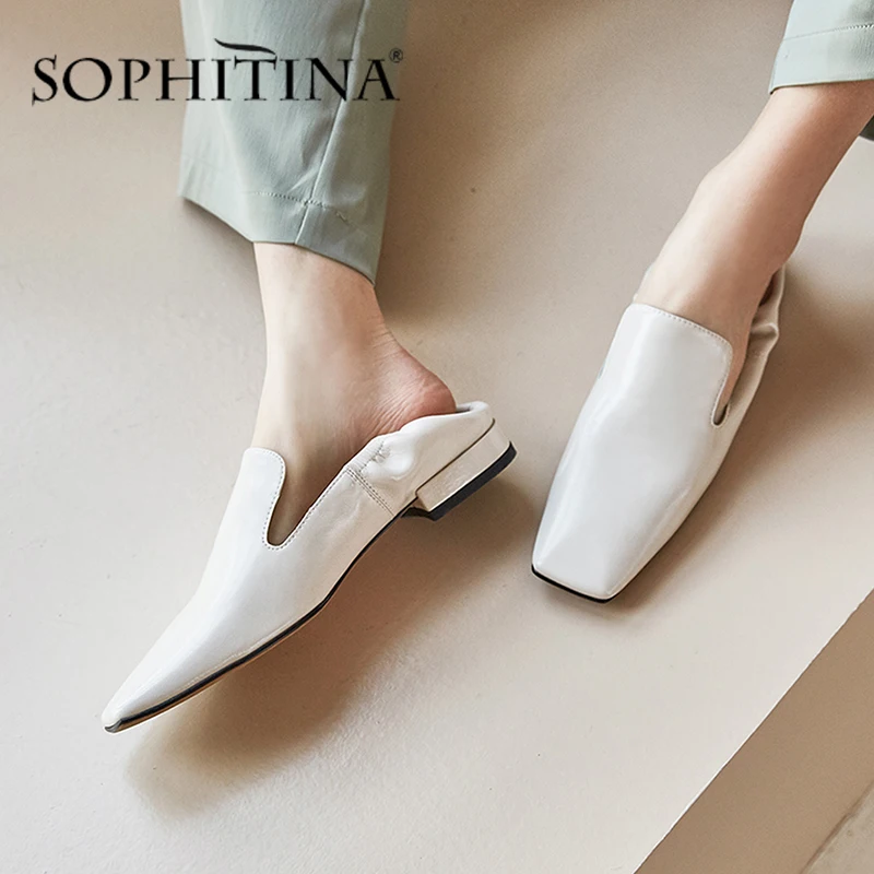 SOPHITINA/модная офисная обувь на плоской подошве Женская высокого качества из
