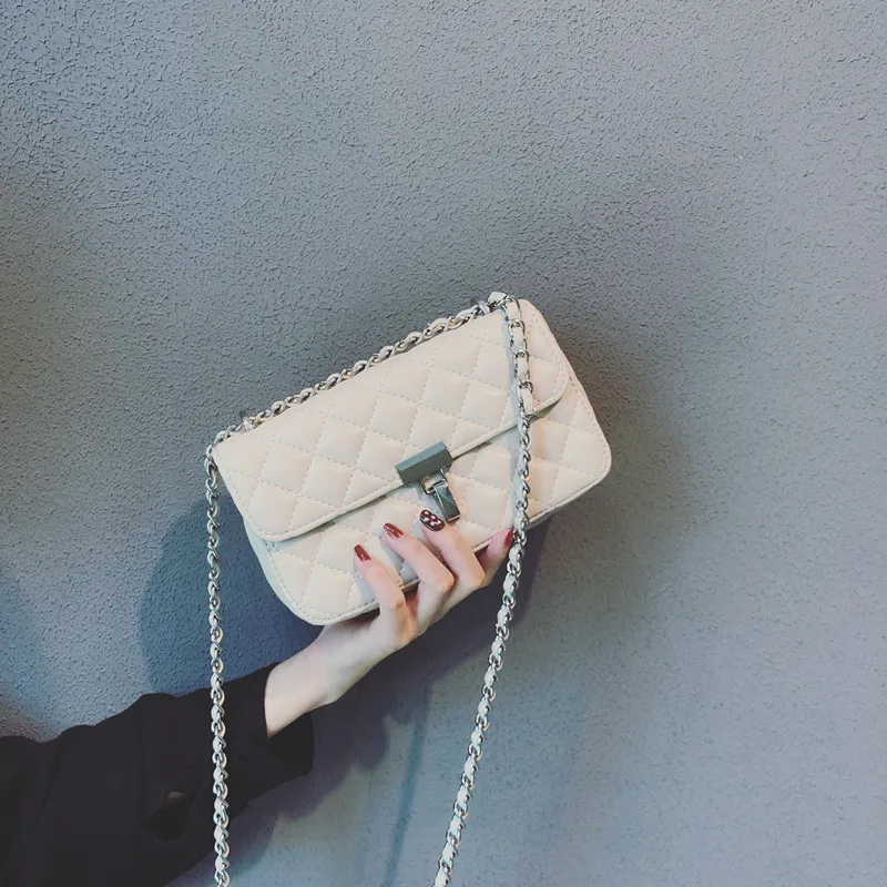 

2020ins Fashion Korean-style Versatile Shoulder Oblique Chain Chin Bag Women's Square Sling Bag