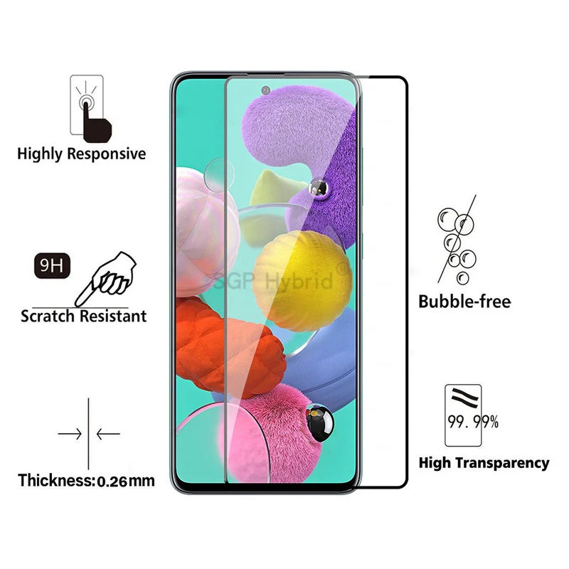 Защитное стекло закаленное для Samsung Galaxy A51/A71/a51/a71|Защитные стёкла и плёнки| |