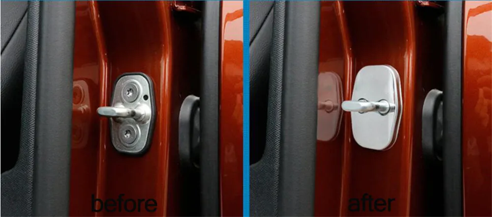 Автомобильный Дверной замок против огони водонепроницаемый покрытие автомобиля для укладки peugeot 308 408 508 407 3008 207 RCZ/для Citroen C4 C5 Picasso DS6 DS4 DS3 DS5