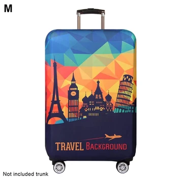 

Easy Install Double Stitched Washable Elastic Anti Dust Travel Thickened Decorations Non Fade Printed Luggage Cover Protection